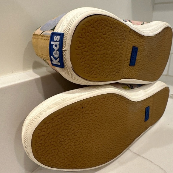 Keds X Rifle Paper Co Champion Garden Party Pink Floral Lace Up Sneakers 7.5 - Picture 2 of 15